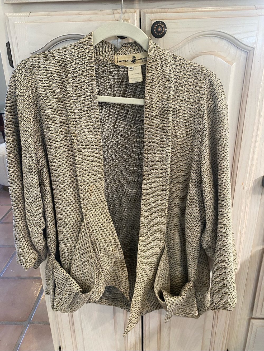 Hiroko Koshino Paris Made in France Open Front Jacket Cover